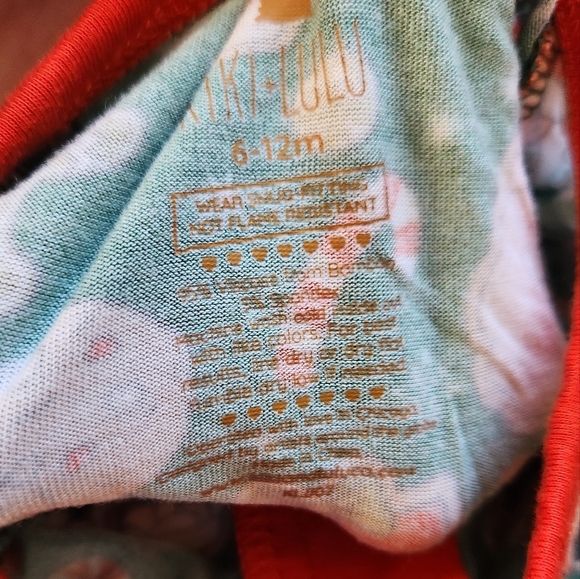 Bums and Roses and Kiki and Lulu Christmas Footies 6-12months - Picture 5 of 10